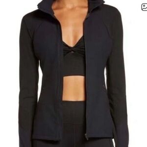 Zella Black Inline Performance Jacket size small